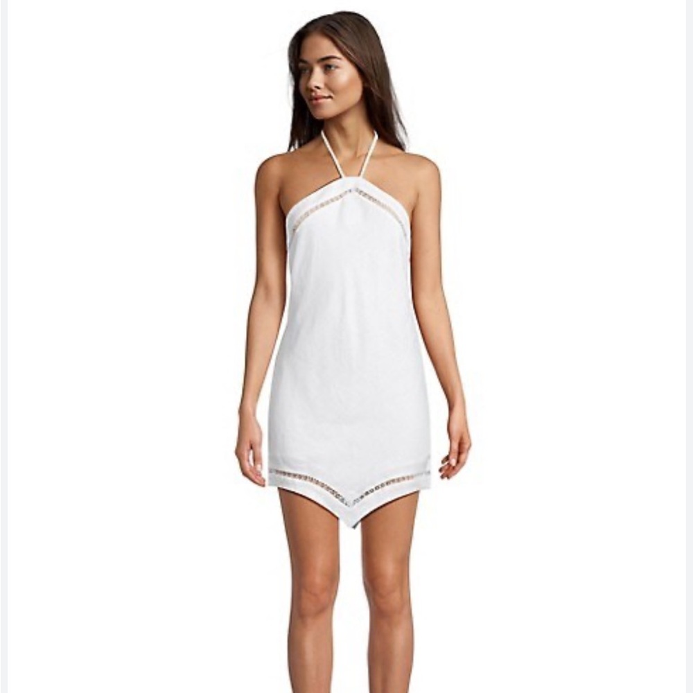 STAUD Meagan dress in White Linen